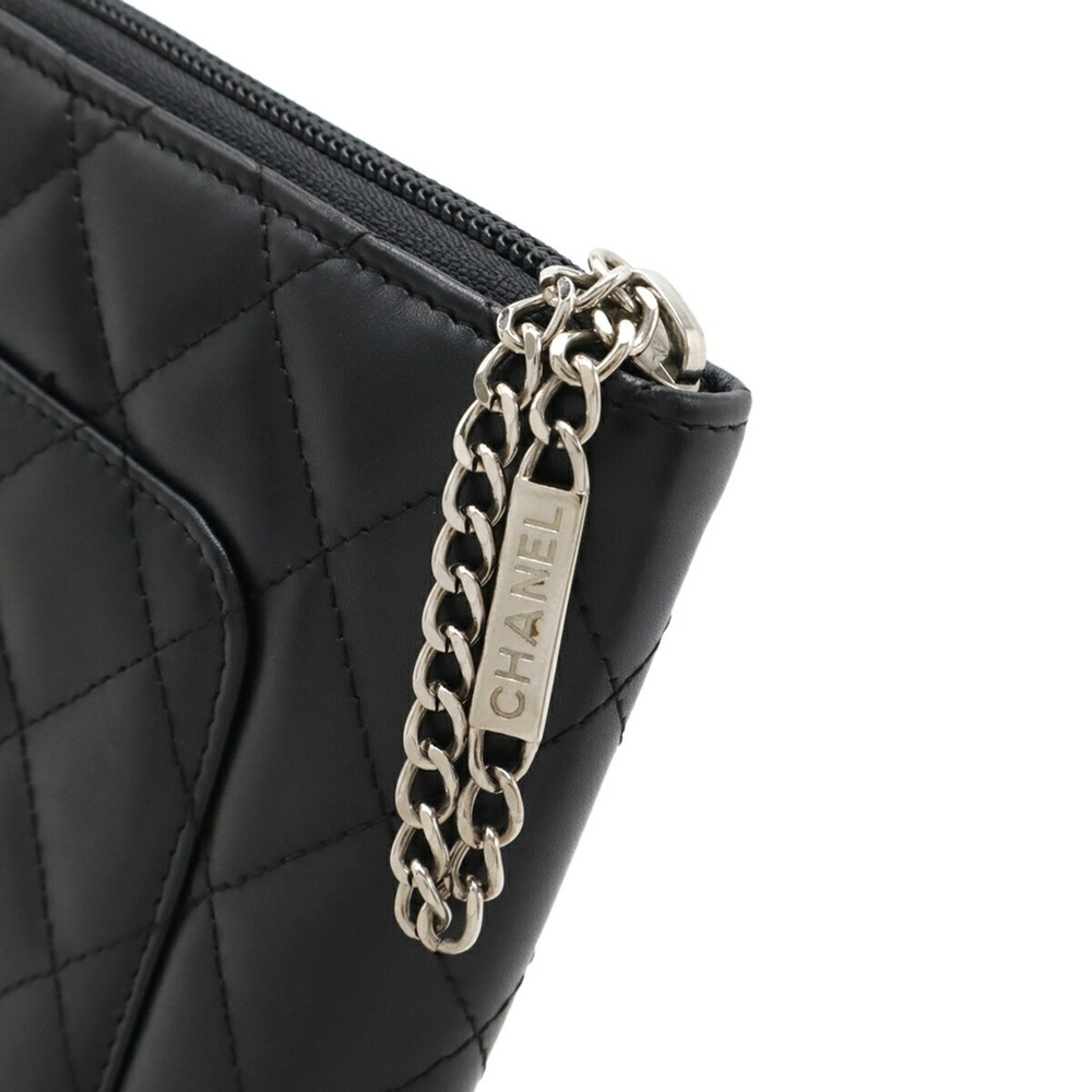 CHANEL Black Leather Logo Wallet - Picture 5 of 10
